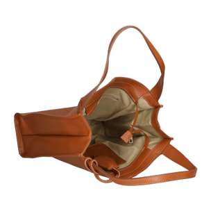 Borsa a spalla  da donna In Vera pelle Made in Italy 34x32x11 cm