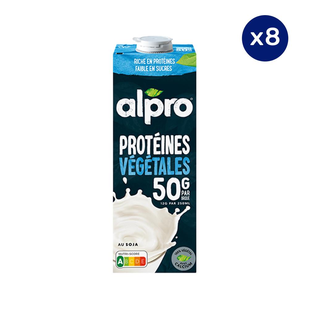 Alpro - 8 x 1L - Alpro - Boisson végétale - Soja protéine nature