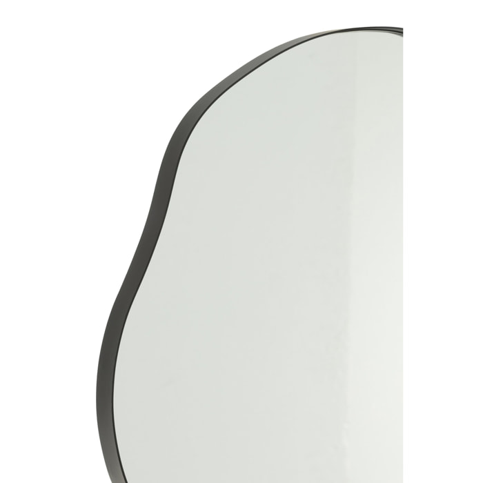 J-Line Miroir Mural Extrema Fer/Miroir Noir Medium