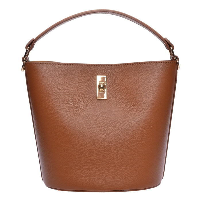 Borsa a mano Anna Luchini Cammello