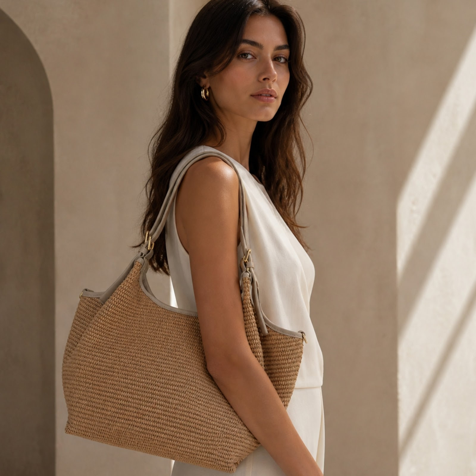 Borsa a spalla Cheval Firenze Savanah Beige