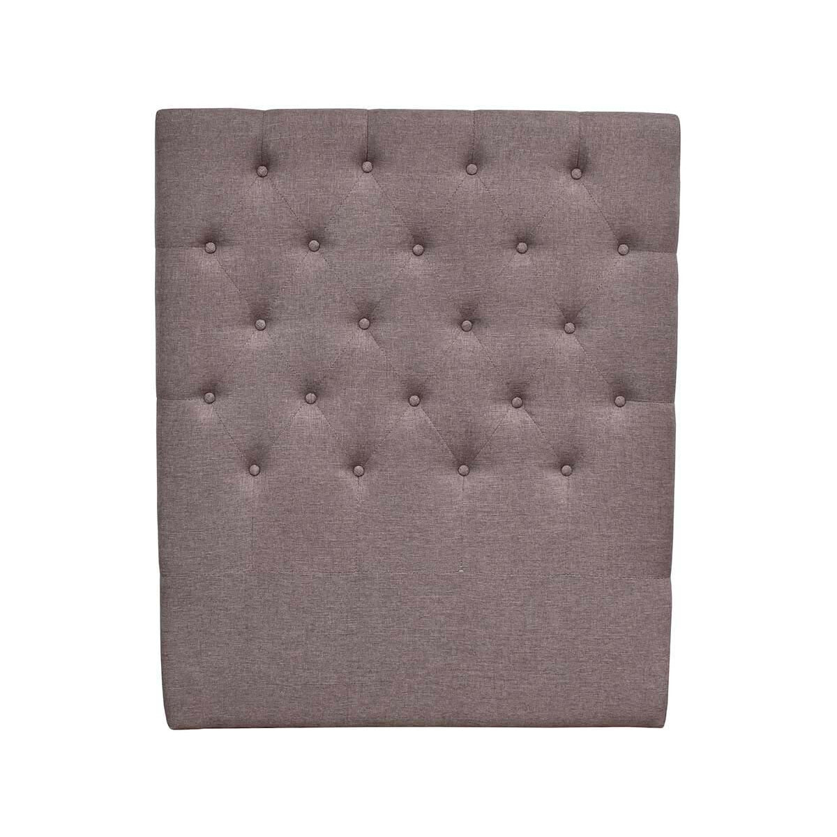 Tête de lit capitonnée "Déco" - 99 cm - Taupe - En tissu