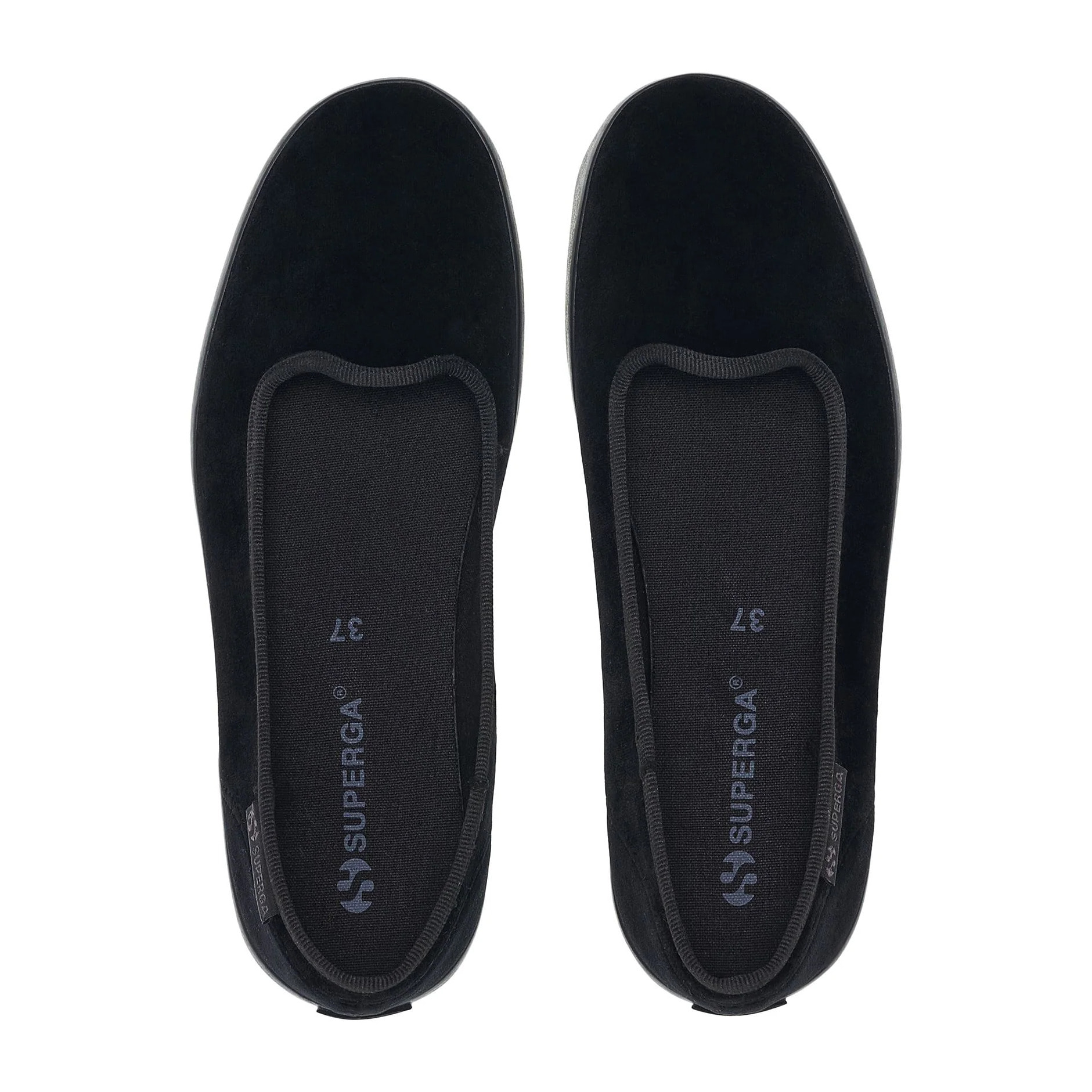 Superga - Ballerine Donna Nero - 2441 VELVET BALLERINA