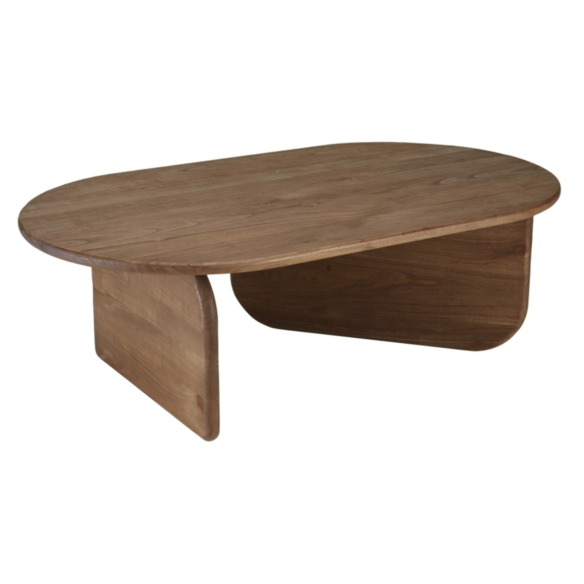 ROMY - Table basse 140cm forme organique en bois de mindi