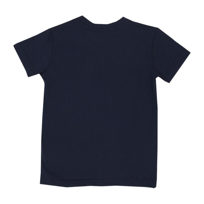 Camiseta básica de manga corta para niño con logo pequeño