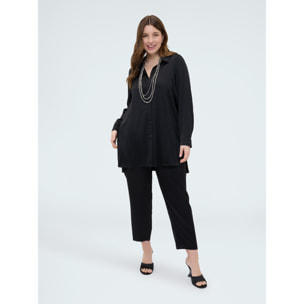 Fiorella Rubino - Camisa en raso stretch - Negro