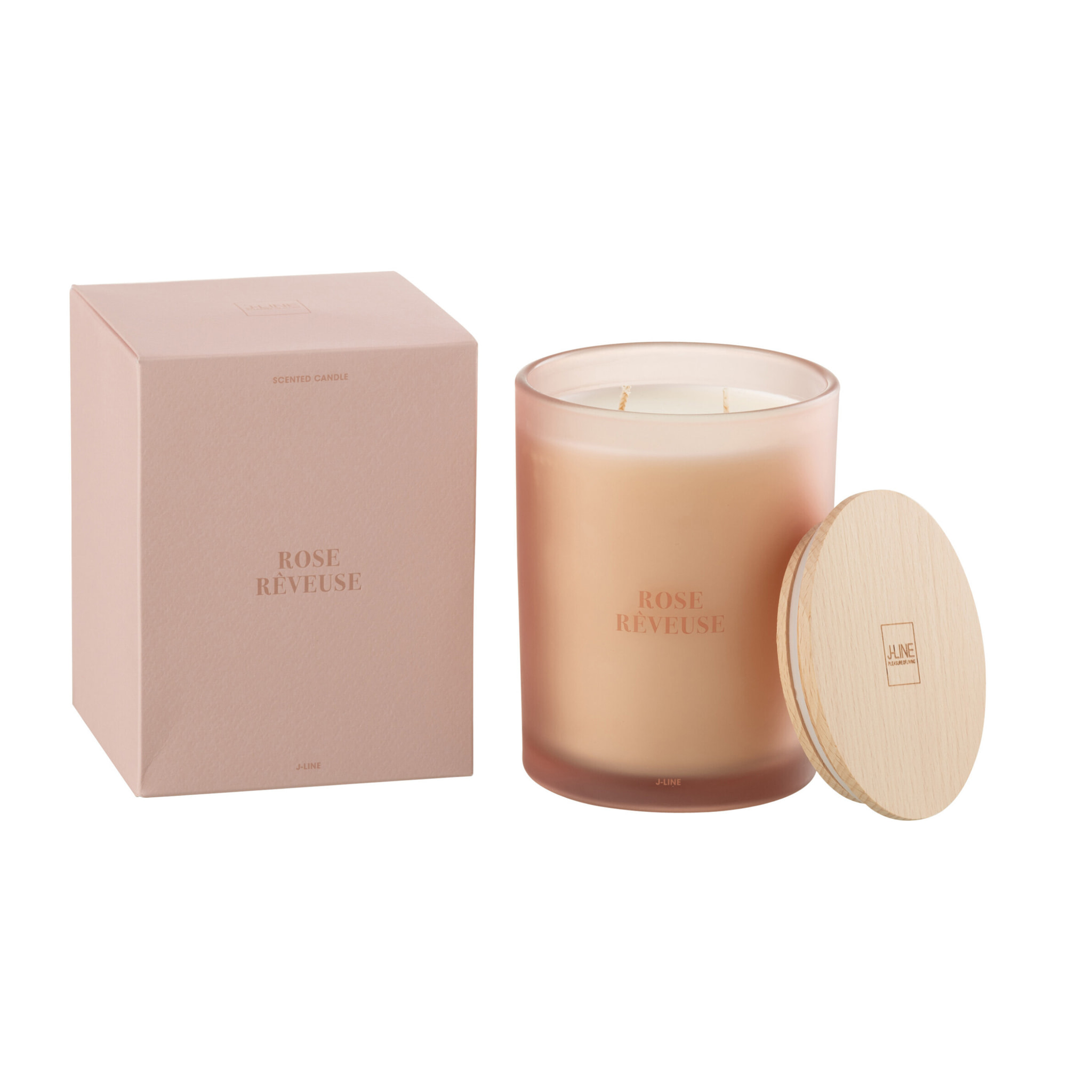 J-Line bougie parfumée Accords Essentiels - Rose Rêveuse - rose - 52H