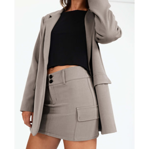 Mini falda cargo con bolsillos