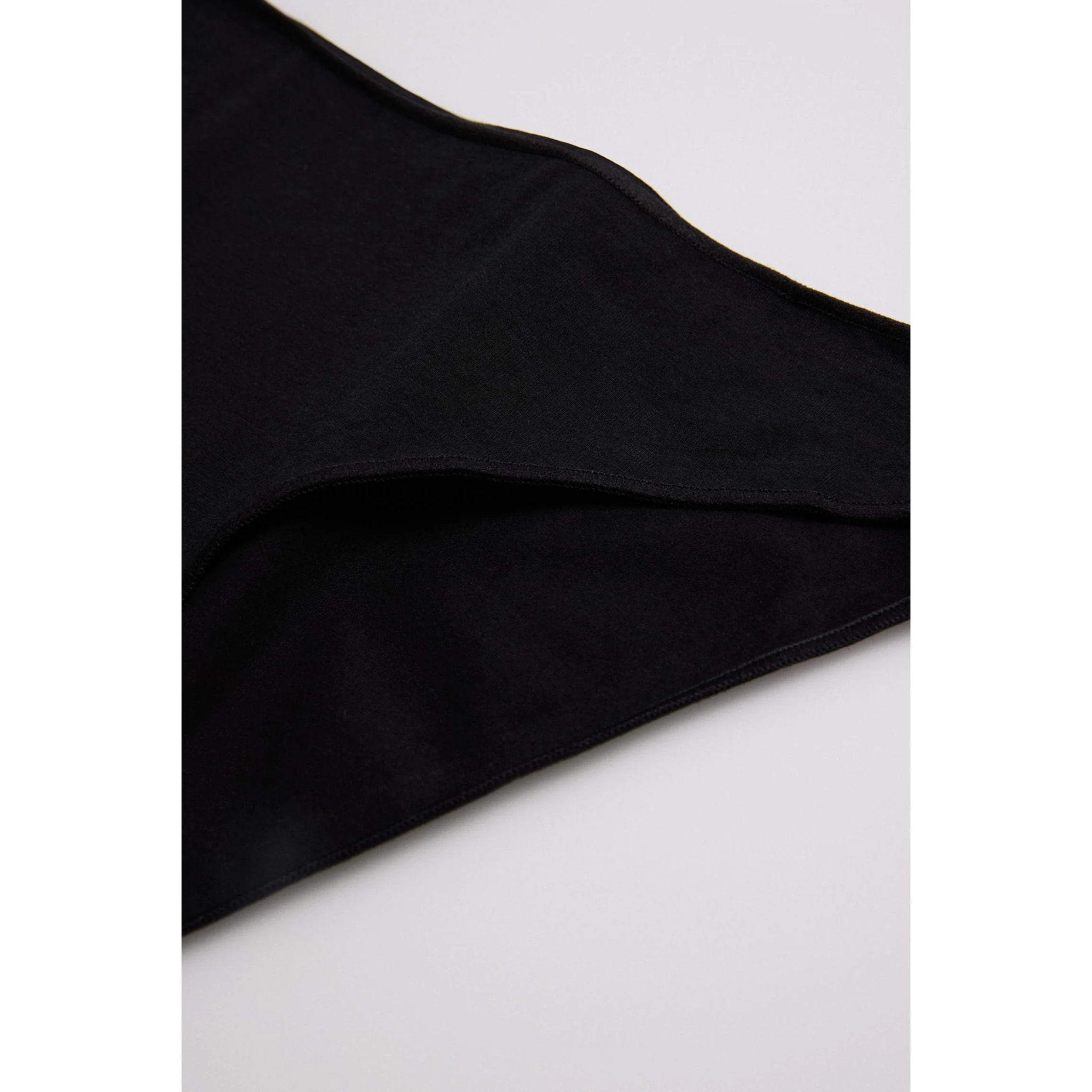 Mini slip in cotone nero