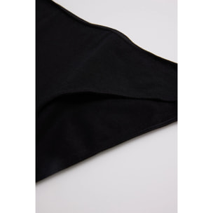 Mini slip in cotone nero