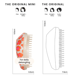 TANGLE TEEZER THE ORIGINAL MINI:Printed OrangeMulty