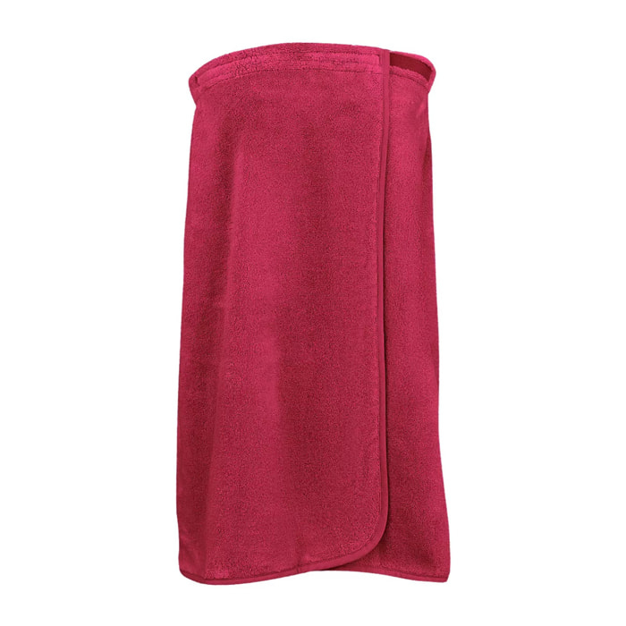 Pareo pur coton 420 g/m² uni rose Elea fuchsia