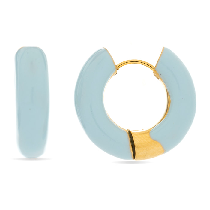 Pendientes acabados en oro amarillo de 18k