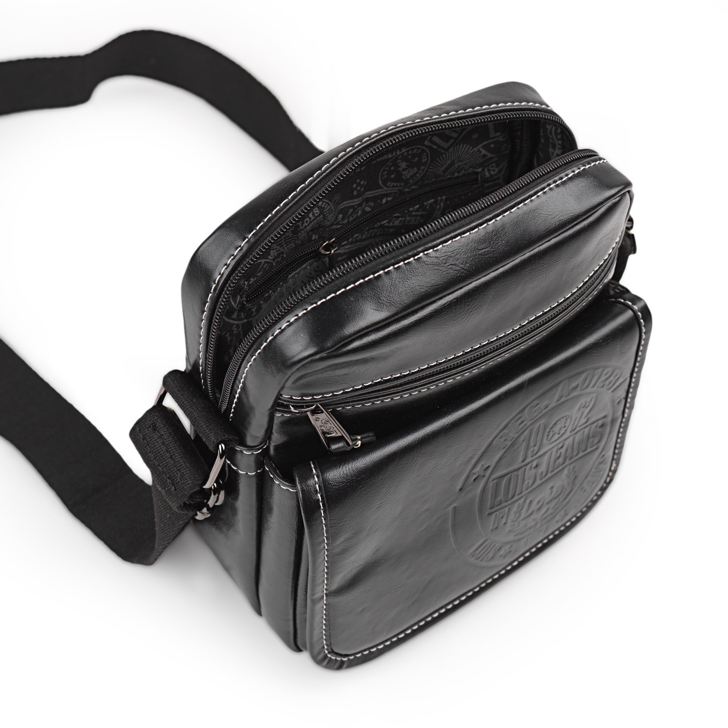 Bandolera Hombre Pu/Piel Lois Desert Negro