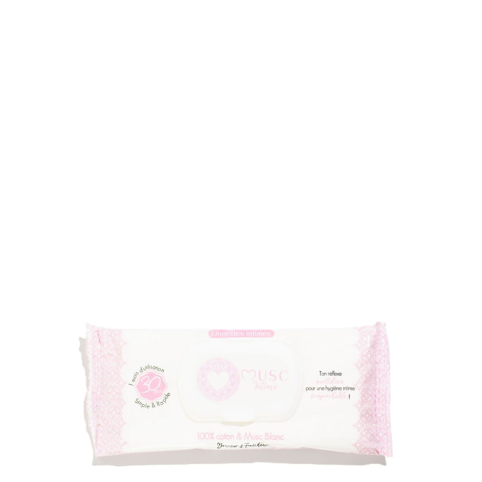 Musc Blanc - Lingettes Intime 30 unités