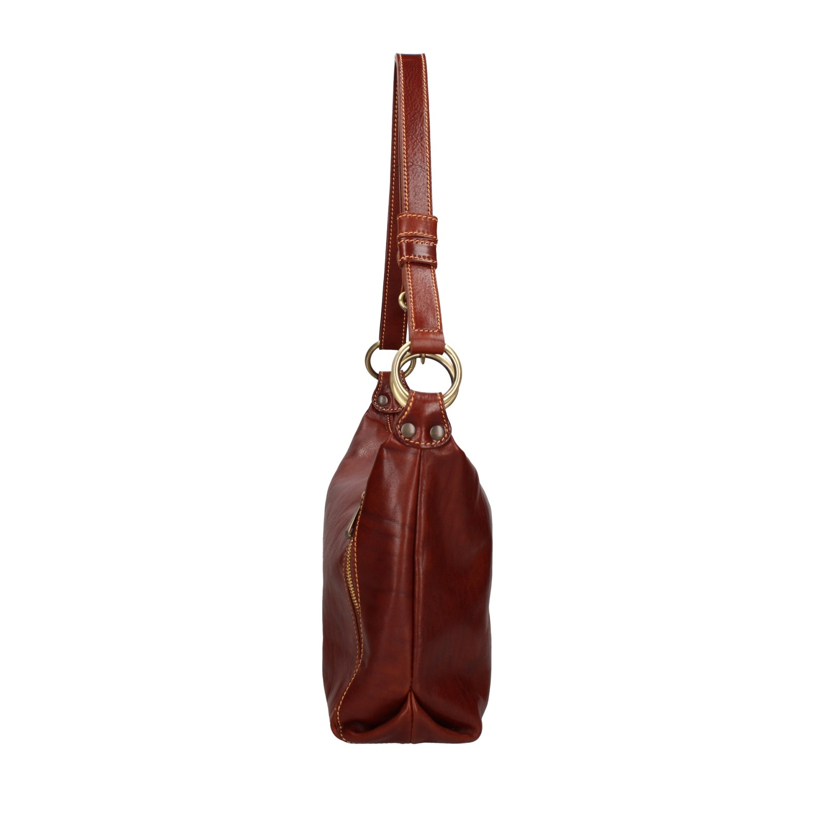 Borsa a spalla da donna - Modello False - 100% pelle - 38.0 x 23.0 x 10.0 cm