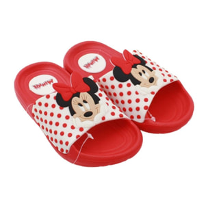 Ciabatte Tridimensionali Minnie Rosse Lei Disney Rosso