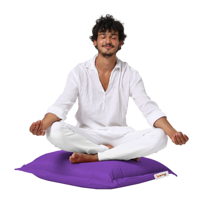 Cojín pouf 70x70 - morado