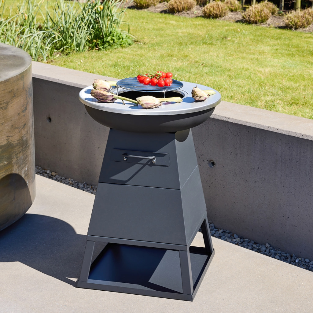 Brasero barbecue Ø59cm avec espace de rangement IZALCO