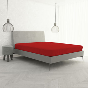 LENZUOLO SOTTO CON ANGOLI MAX COLOR, 100% COTONE MADE IN ITALY