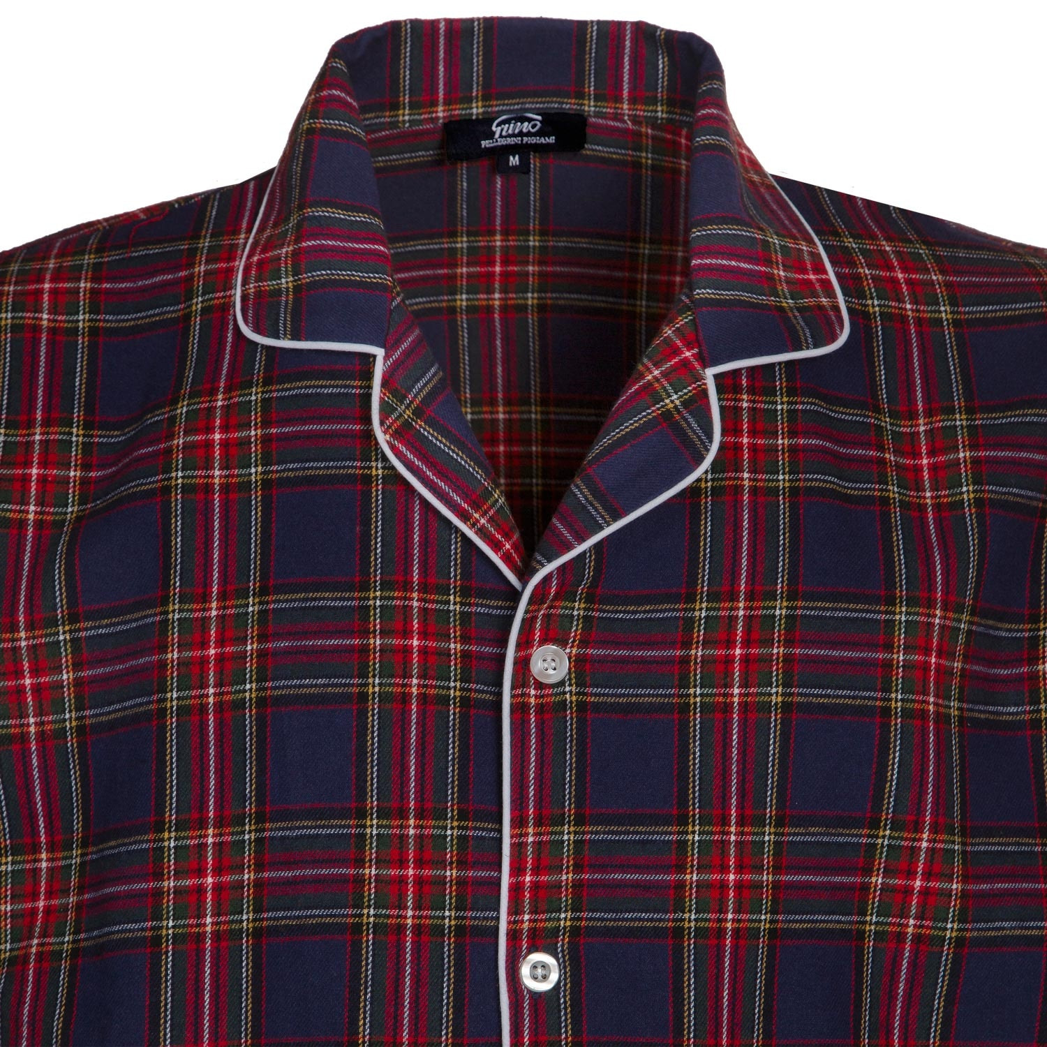 PIGIAMA UOMO in flanella scozzese blu,rosso e verde