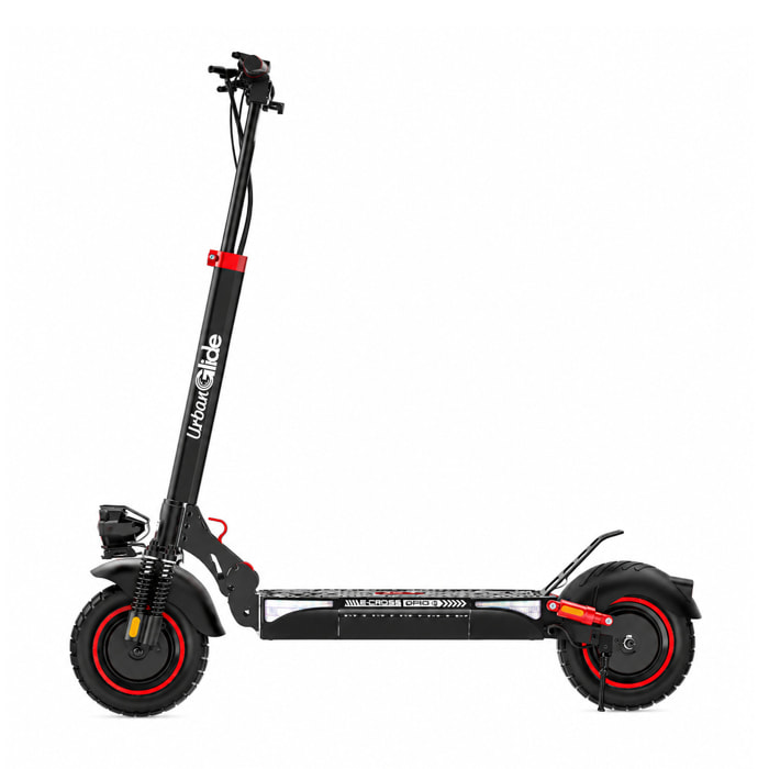 Trottinette Électrique Adulte UrbanGlide ECROSS DUO - Autonomie Jusqu'a 60 km - Pneu Cross 10" Tubeless - Batterie 54V - Poids 26Kg