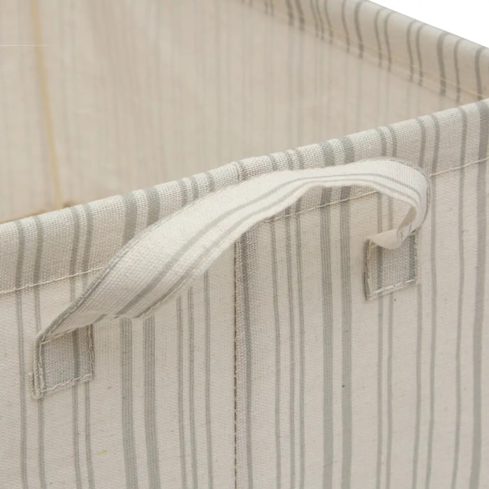 Panier de rangement Silnea rectangulaire 19,5x30,5cm beige