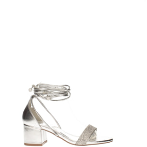 Sandali Donna Tata Italia Argentato