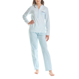 Pijama largo Celeste