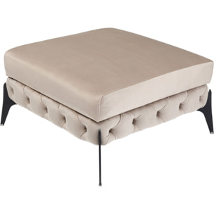 Pouf Bellissima velours beige Kare Design