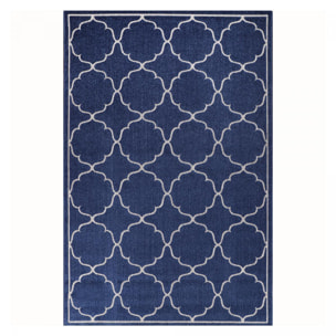 Tapis extérieur tissé kilim rond CULA