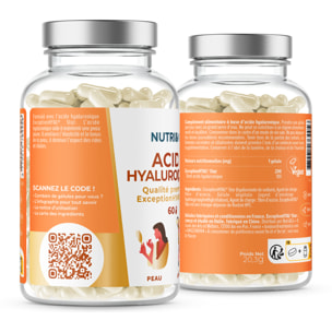 Nutri&Co Acide Hyaluronique Onagre & Bourrache Peau et Anti-Âge - 60 gélules