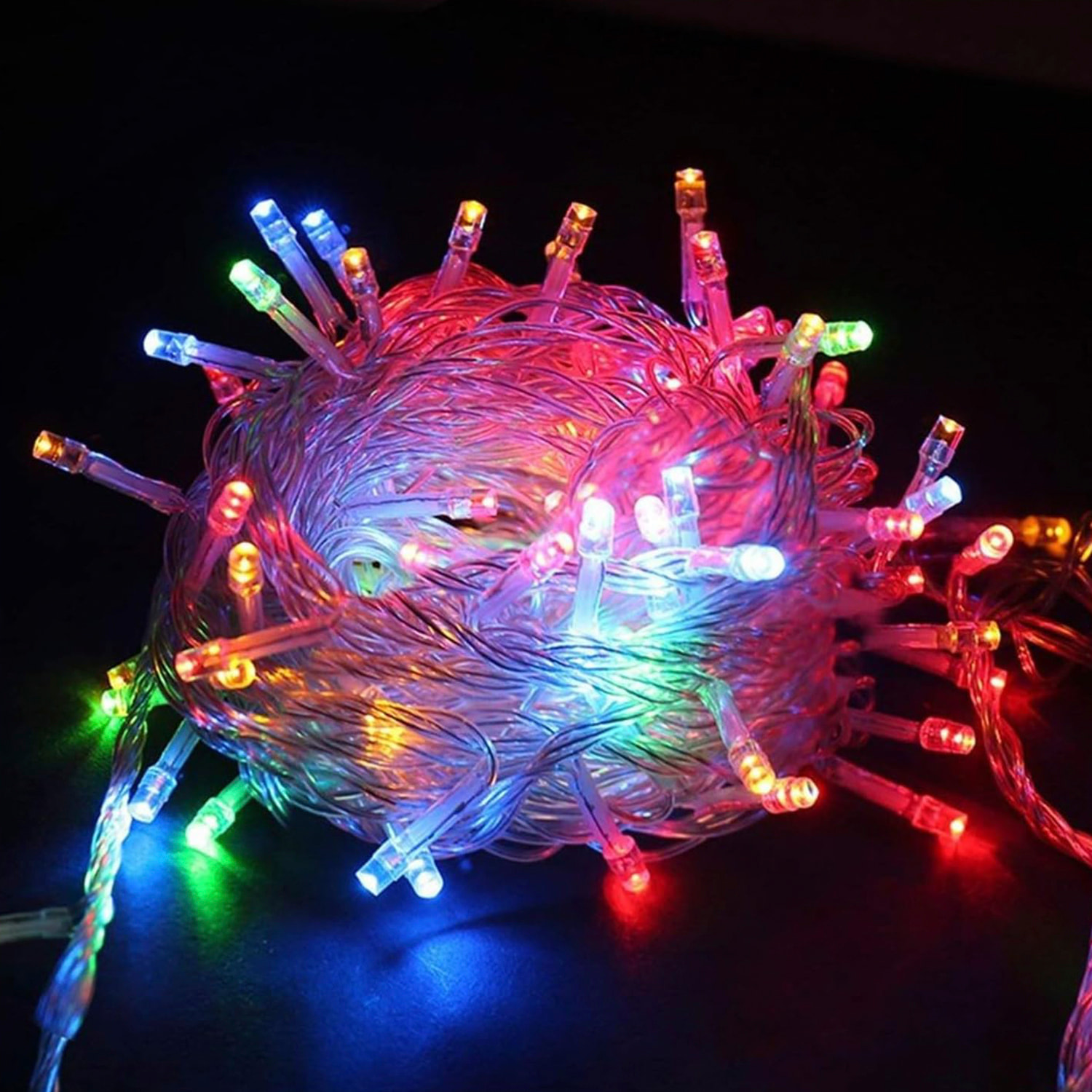 Cascada de luces LED de 2,5m. 100 bombillas.