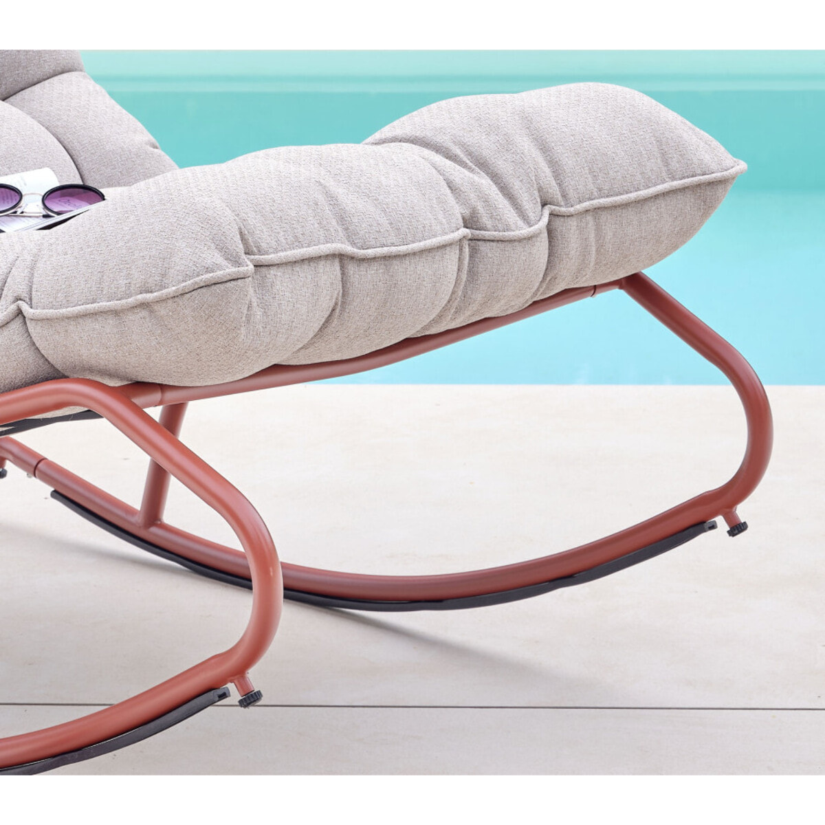 Fauteuil à bascule - 1 place - Terracotta - MADRID