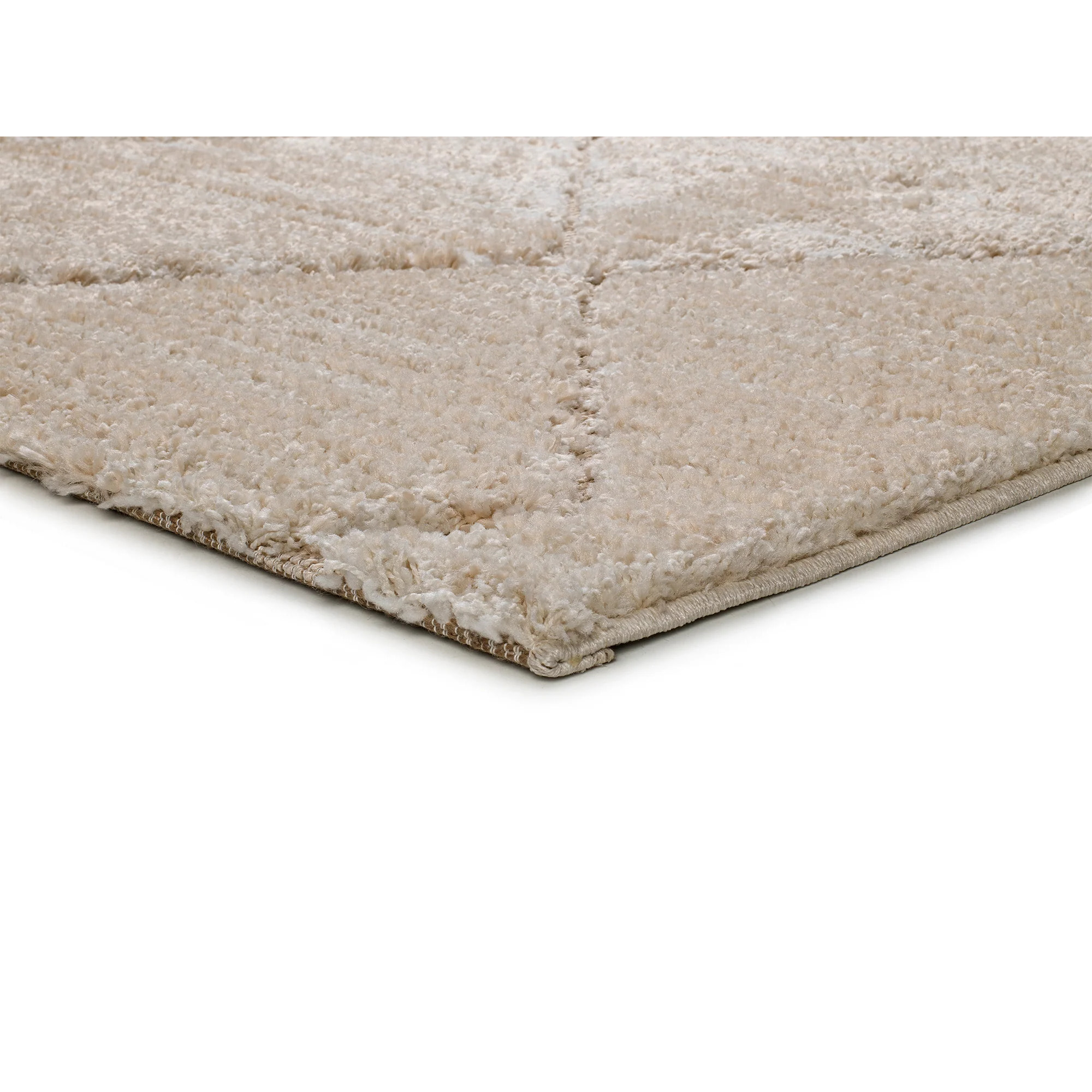 ENYA Alfombra con texturas y diseÃ±o escandinavo en tonos beige, varias medidas disponibles