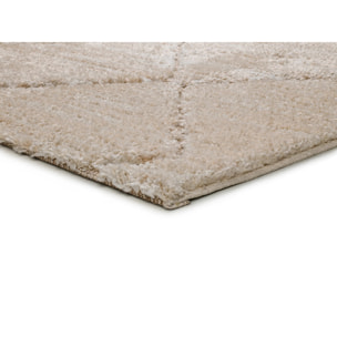 ENYA Alfombra con texturas y diseÃ±o escandinavo en tonos beige, varias medidas disponibles