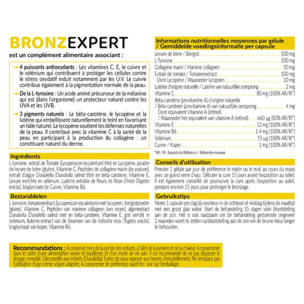 Nutriexpert - BRONZ EXPERT AUTOBRONZANT - Active et prolonge le bronzage - Soutient les défenses naturelles de la peau - Protège votre peau des radicaux libres à l'origine du vieillissement cellulaire