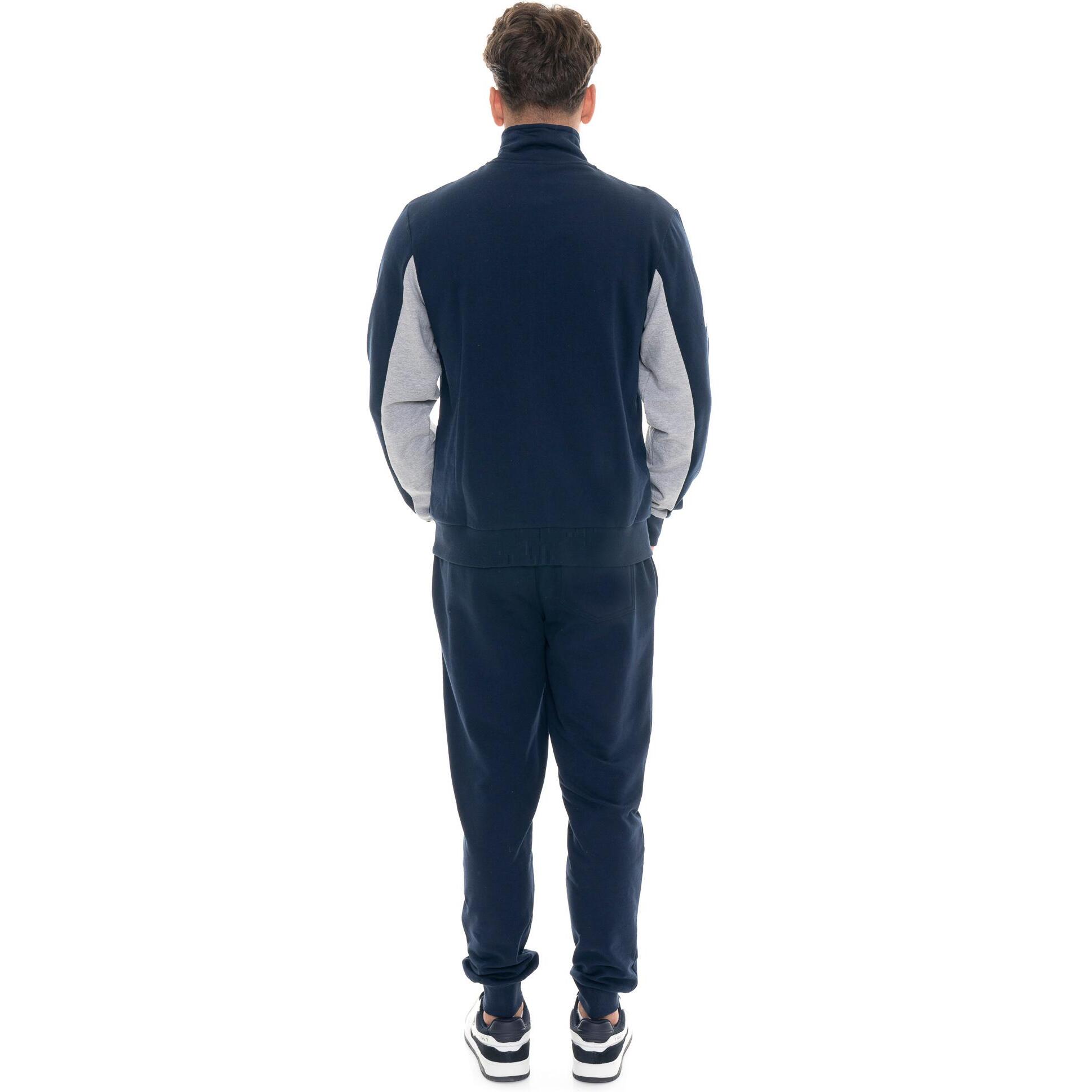 Tuta invernale uomo collo alto, pantalone con polsino, Leone 1947 Color Block