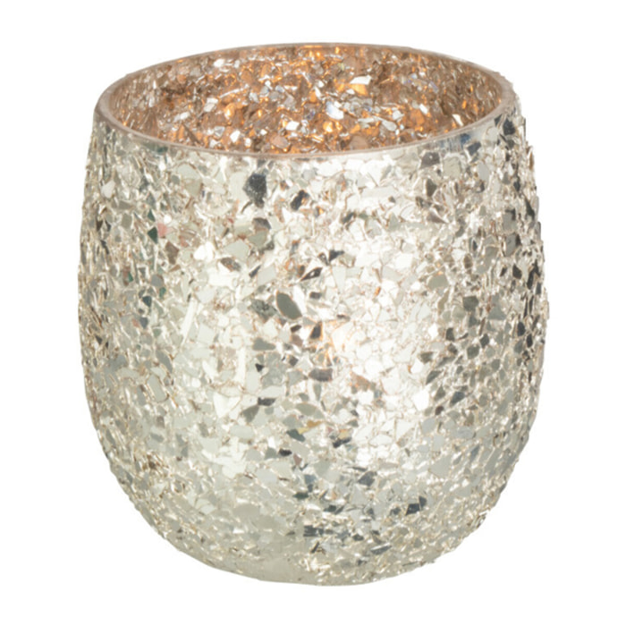 J-Line bougeoir Eclat - verre - or -small