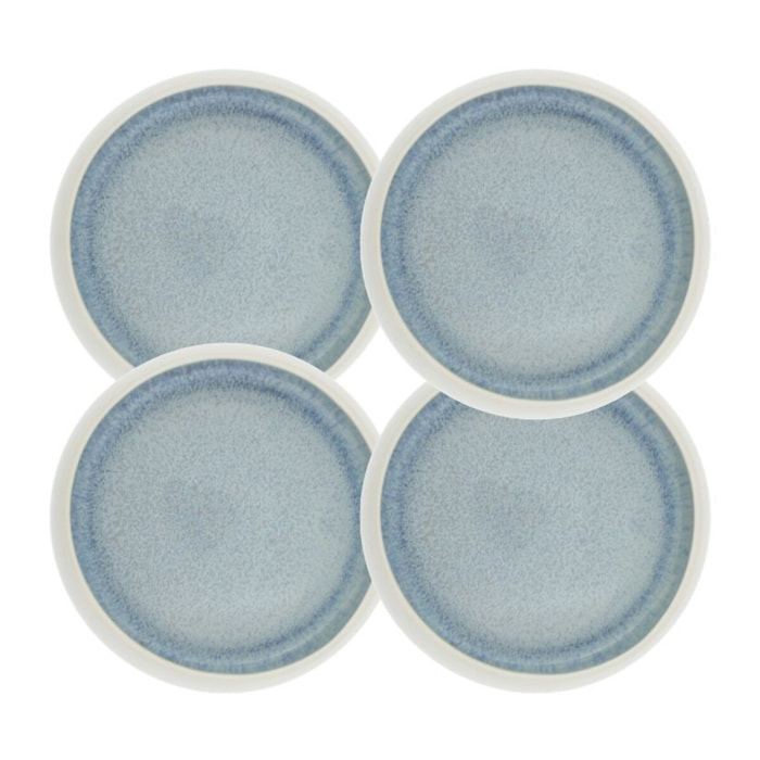 Lot de 4 petites assiettes, BOREA