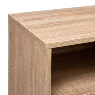 Console 3 cases "Mix N' Modul" effet chêne naturel