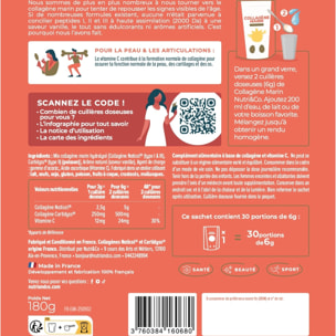 Nutri&Co Collagène Marin Type 1, 2 & 3 Peau & Articulations Goût Vanille - 180g