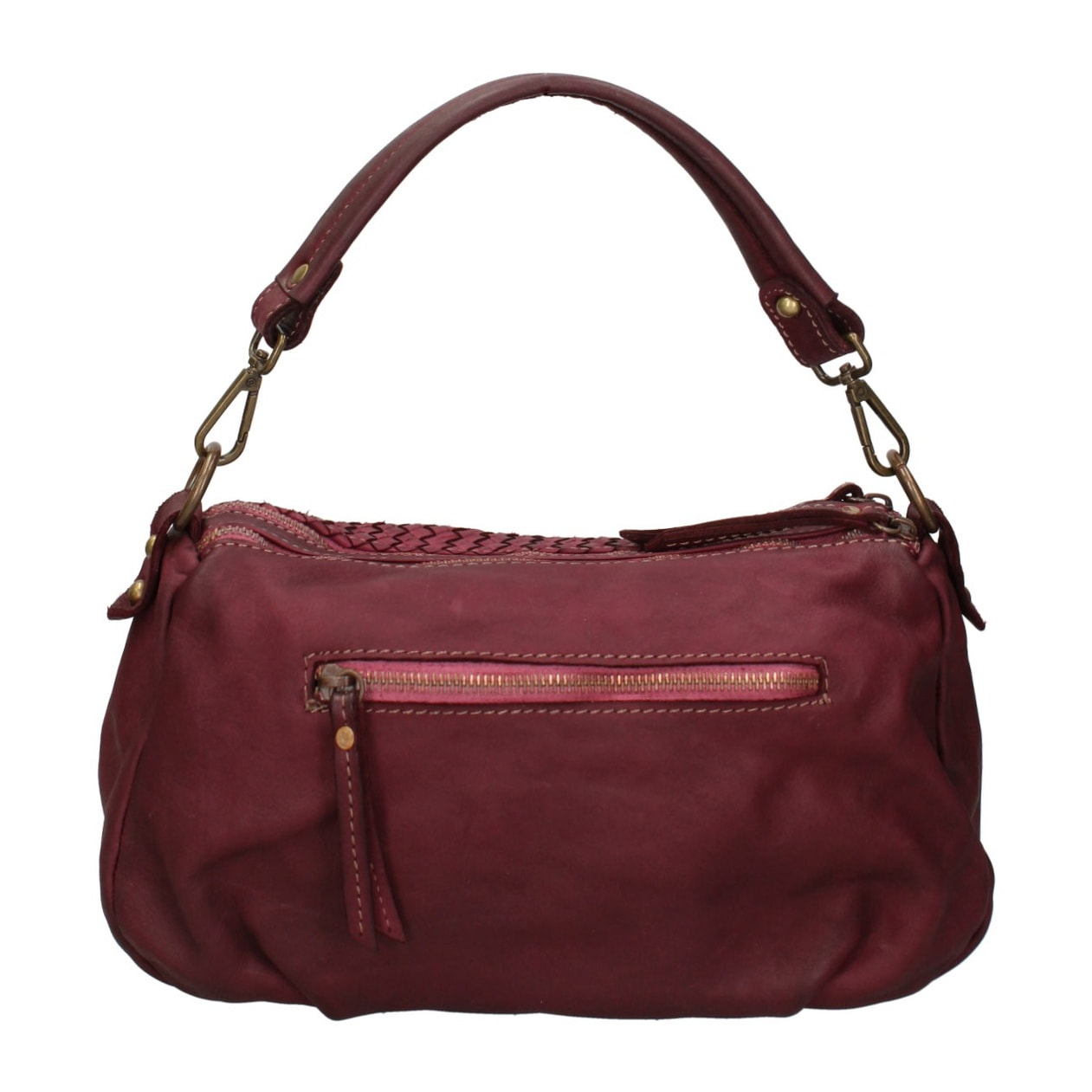 Borsa a spalla da donna - Modello Novella - Vera pelle - 31.0 x 18.0 x 12.0 cm