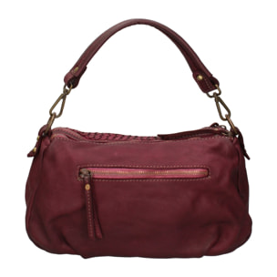 Borsa a spalla da donna - Modello Novella - Vera pelle - 31.0 x 18.0 x 12.0 cm