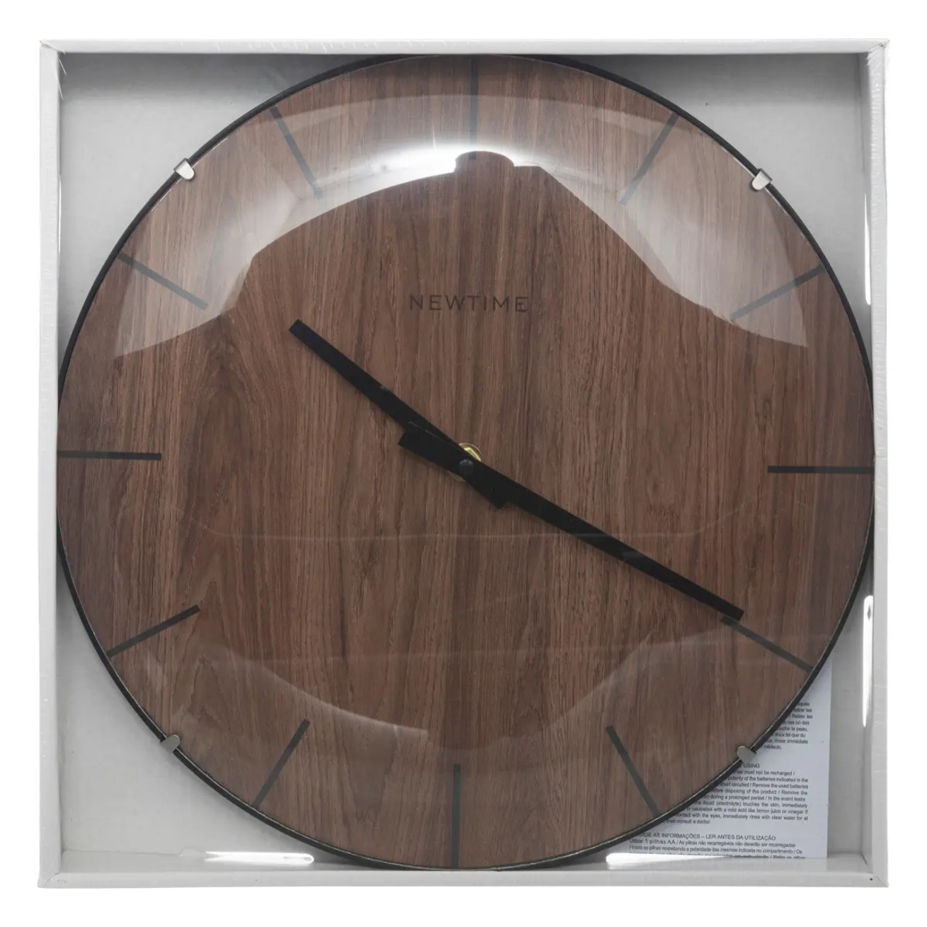 Horloge "Maeli" en verre D30cm