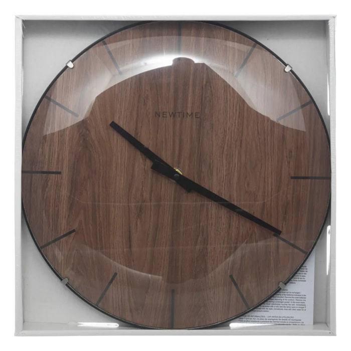 Horloge "Maeli" en verre D30cm