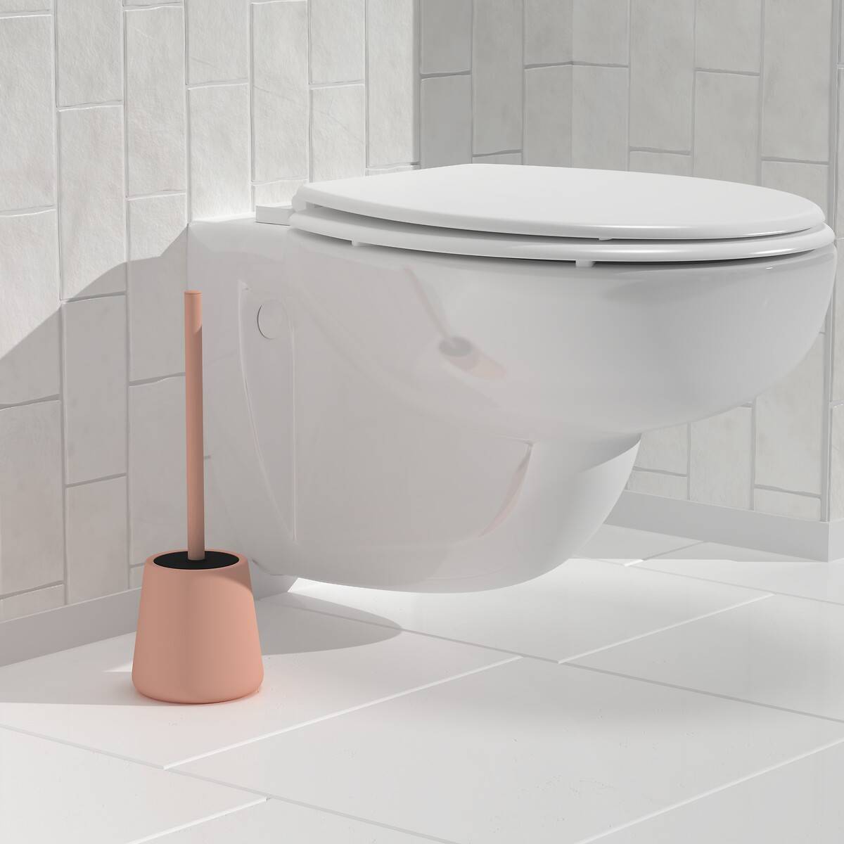 Brosse WC Colorama ronde D.11,5cm rose
