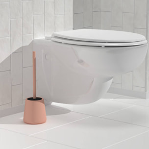 Brosse WC Colorama ronde D.11,5cm rose