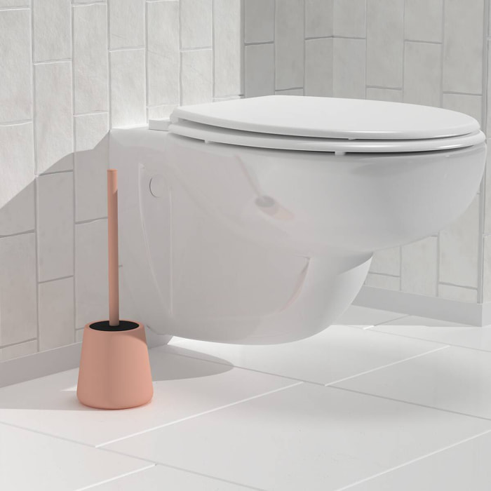 Brosse WC Colorama ronde D.11,5cm rose