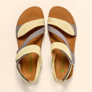 Sandalias N5810S NOBUCK LAVADO DENIM-LIME/ PANGLAO color Denim-lime